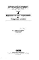 Tapa de Applications and algorithms in computer science