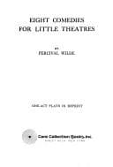 Tapa de Eight comedies for little theatres