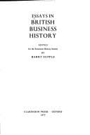 Tapa de Essays in British business history