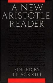 Tapa de A new Aristotle reader