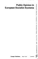 Tapa de Public opinion in European socialist systems