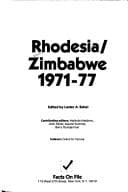 Tapa de Rhodesia/Zimbabwe, 1971-77