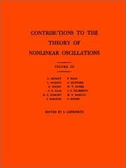 Tapa de Contributions to the Theory of Nonlinear Oscillations, Volume III. (AM-36) (Annals of Mathematics Studies)