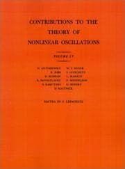 Tapa de Contributions to the Theory of Nonlinear Oscillations, Volume IV. (AM-41) (Annals of Mathematics Studies)