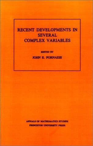 Tapa de Recent developments in several complex variables