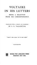 Tapa de Voltaire in his letters