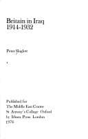Tapa de Britain in Iraq, 1914-1932