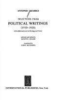 Tapa de Selections from political writings (1910-1920), with additional texts by Bordiga and Tasca