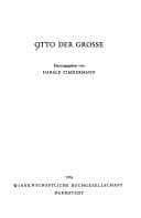 Tapa de Otto der Grosse (Wege der Forschung ; Bd. 450) (German Edition)