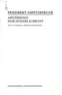 Tapa de Apotheose der Innerlichkeit