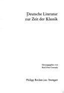 Tapa de Deutsche Literatur zur Zeit der Klassik (German Edition)