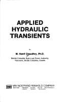 Tapa de Applied hydraulic transients