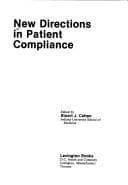 Tapa de New directions in patient compliance