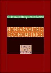 Tapa de Nonparametric Econometrics