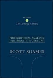 Tapa de Philosophical Analysis in the Twentieth Century, Volume 1