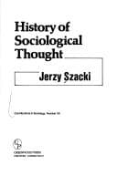 Tapa de History of sociological thought