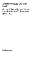Tapa de Die deutsche Sozialdemokratie 1890-1933
