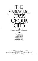 Tapa de The Financial crisis of our cities