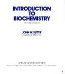Tapa de Introduction to biochemistry