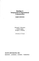 Tapa de Readings in interpersonal and organizational communication