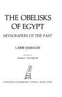 Tapa de The obelisks of Egypt
