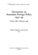 Tapa de Documents on Australian foreign policy 1937-49