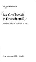 Tapa de Die Gesellschaft in Deutschland