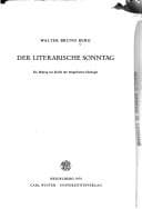 Tapa de Der literarische Sonntag