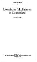 Tapa de Literarischer Jakobinismus in Deutschland (1789-1806)