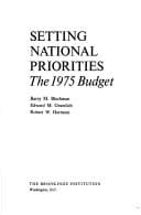 Tapa de Setting national priorities