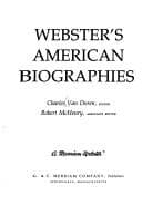 Tapa de Webster's American biographies