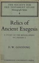 Tapa de Relics of ancient exegesis