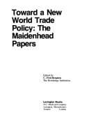 Tapa de Toward a new world trade policy