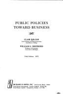 Tapa de Public policies toward business