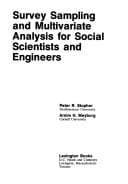 Tapa de Survey sampling and multivariate analysis for social scientists and engineers