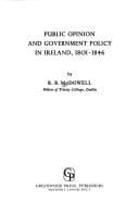 Tapa de Public opinion and government policy in Ireland, 1801-1846