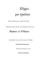 Tapa de Élégies par Guillevic