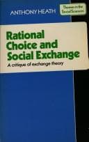 Tapa de Rational choice & social exchange