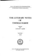 Tapa de The literary notes of Thomas Hardy