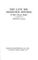 Tapa de The late Mr Sherlock Holmes