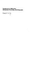 Tapa de Introduction to diffraction, information processing, and holography