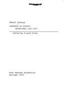 Tapa de Contexts of poetry: interviews, 1961-1971