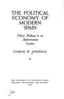 Tapa de The political economy of modern Spain