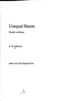 Tapa de Unequal shares: wealth in Britain