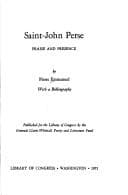 Tapa de Saint-John Perse: praise and presence