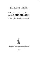 Tapa de Economics and the public purpose