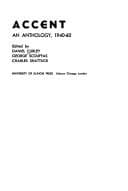 Tapa de Accent; an anthology, 1940-60