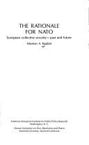 Tapa de The rationale for NATO: European collective security--past and future