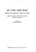 Tapa de Of law and man