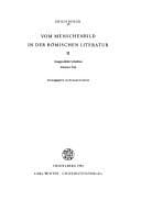 Tapa de Vom Menschenbild in der römischen Literatur